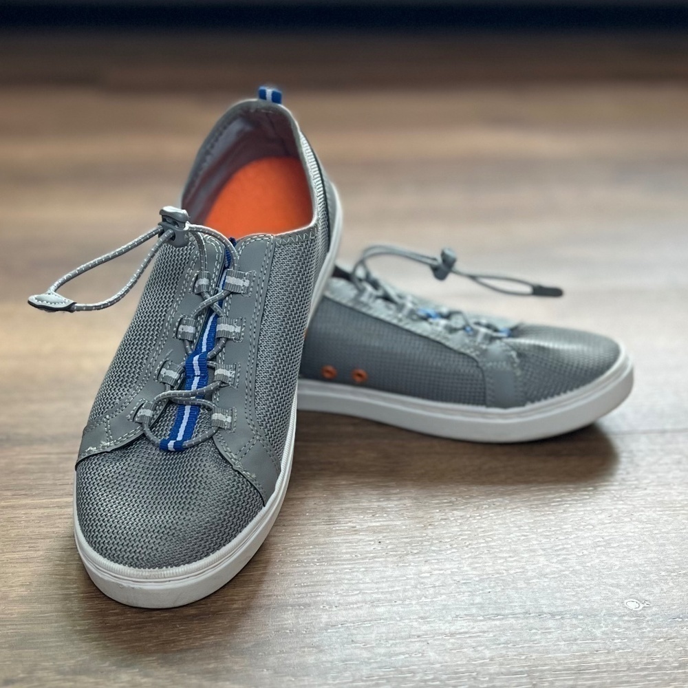 Sperry ABYSS WASHABLE Grey Sneakers Water Shoes Big Kid Unisex Boys Girls Size 5